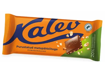 Piimašokol. metsapähklitega KALEV 100g