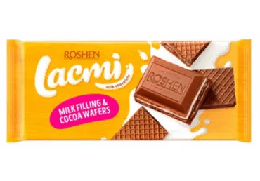 Piena šokolāde LACMI ar vafeles pildījumu 90g