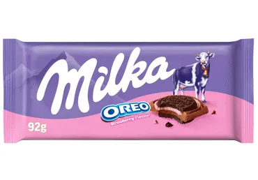 Piena šokolāde MILKA zemeņu un Oreo 92g