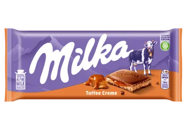 Piimašokolaad toffee-cream MILKA 100g