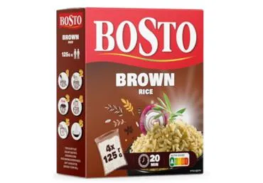 Pikateraline pruun riis BOSTO 4x125g