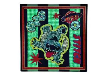 Tumsā spīdoša dimanta mozaīka