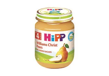 Pirnipüree Williams Öko 4k, HIPP, 125 g
