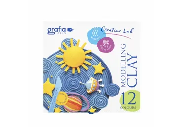 Plastiliin GRAFIA PLUS 12värvi