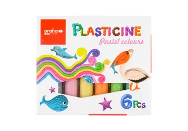 PlastiliinGRAFIA PLUS  6 pastelllvärvi