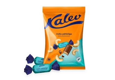 Pralineekompvek India pähkliga KALEV175g