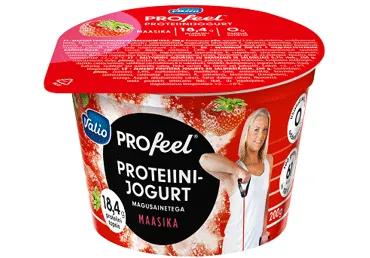 Prot.jogurt VALIO Profeel maasika, 200g