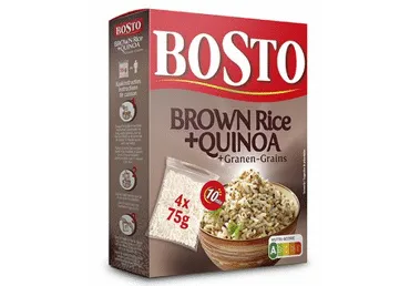 Pruun riis & quinoa & teravili BOSTO 4x75g