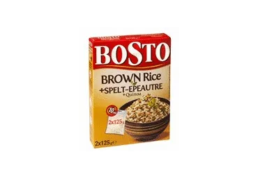 Pruun riis & spelta & quinoa BOSTO 4x75g