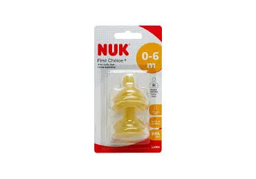 Pudelilutt NUK lateks M 0-6k,2tk