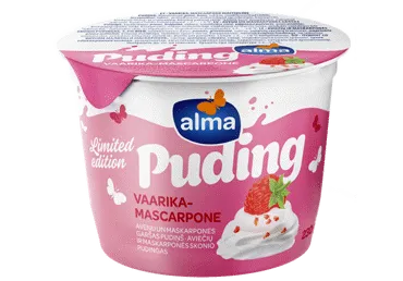 Puding ALMA vaarika-mascarpon 230g