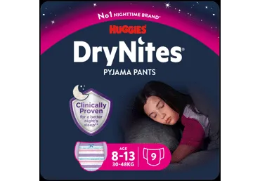 Püksmähkmed DRY NITES Girl 30-48kg 9tk