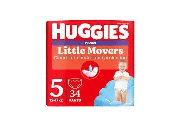 Püksmähkmed HUGGIES S5 Boy 12-17kg 34tk