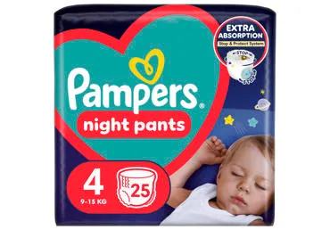Püksmähkmed Pampers Night Pants VP S4 25tk