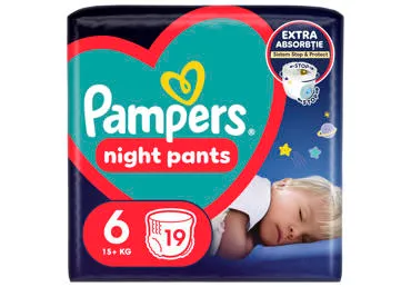 Püksmähkmed Pampers Night Pants VP S6 19tk