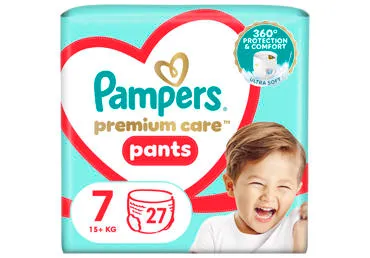 Püksmähkmed Premium Care VP S7, 17+kg, PAMPERS,  17+kg /27tk