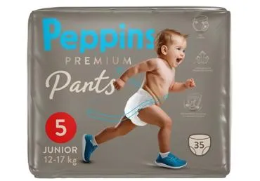 Autiņbiksītes PEPPINS Premium 12-17 kg 35gab