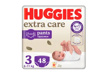 Püksmähkm.HUGGIES ExtraCare3 6-11kg 48tk
