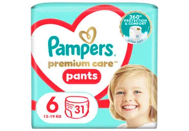 Püksmähk.PAMPERS Prem.Care s6,31tk 15+