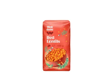 Sarkanās lēcas WELL DONE 400g