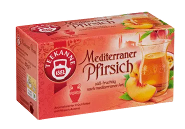 Augļu tēja TEEKANNE persiku 20x2,5g