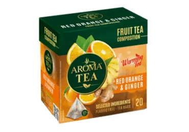 Augļu tēja AROMA TEA apelsīns-ingvers 20x2g