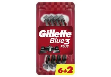 Skuvekļi Gillette Blue3 Red vienr.liet.6+2gb