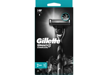 Raseerija GILLETTE Mach3 Charcoal +2tera