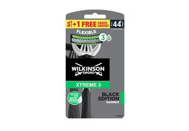 Raseerijad WILKINSON Xtreme3 Black 3+1tk