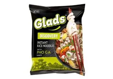 Ātri pagatavojamās rīsu nūdeles GLADS Pho Ga mērce 65g
