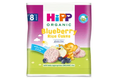 Riisivahvlid mustikatega Bio HIPP 30g,8k