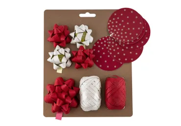 Dāvanu iesaiņošanas lentu un bantu komplekts ELEMENTS SENSE