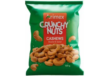 Grauzdēti Indijas rieksti sālīti ARIMEX 120g