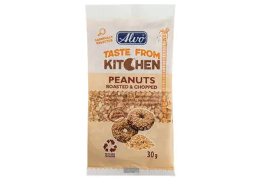 Röstitud,tükeldatud maapähklid ALVO 30g