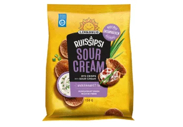 Rudzu sausiņi Linkosuo ar skābā krējuma garšu 150g