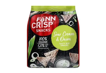 Sausmaizītes rudzu FINN CRISP krējuma/sīpolu 150g