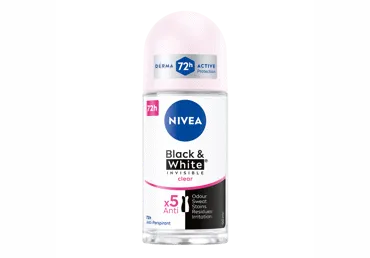 Rulldeo.NIVEA Inv.Black&White Clear 50ml