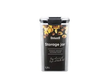 Säilituspurk UNIWELL Clip 1.3l