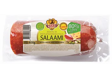 Salami ar Čedaras sieru un pistācijām ĀDAŽI 400g