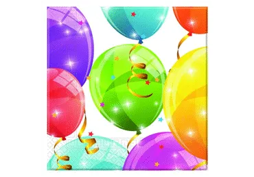 Salvrätikud Balloons, 33x33cm 20tk