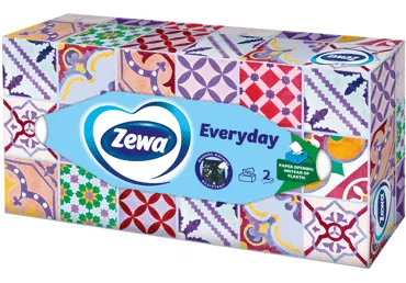 Kosmētiskās salvetes ZEWA Everyday 2kārtas 100gab.