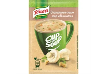 Šampinjonu krēmzupa KNORR ar grauzdiņiem 15g