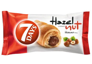 7DAYS kruasāns ar lazdu riekstu krēma pildījumu 60g