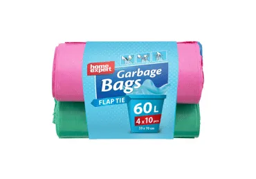Seotavad prügikottide kmpl.HE 60L,4x10tk