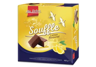 Konfekšu kārba citronu Souffle MIO&RIO 380g