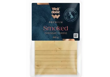 Siers Čederas WELL DONE PREMIUM kūpināts šķēlītēs 48%160g