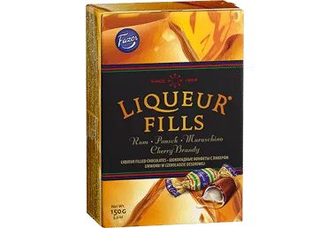 Šok.kompv. likööritäidisega FAZER 150g