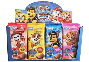 Šokolādes batoniņš ar pārsteigumu PAW PATROL 80g