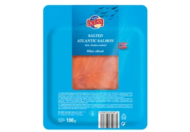 Soolatud Atlandi lõhefilee OCEAN, 100g