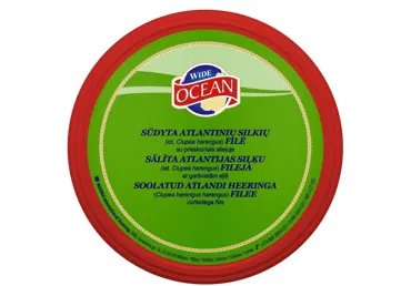 Sālīti siļķu filejas gabaliņi ar garšaugiem eļļā WIDE OCEAN 200g